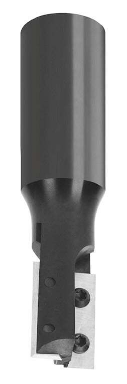 JSO CNC-Wendeplatten-Nutfräser HW mit einem Durchmesser von 20 mm, zweischneidiger Ausführung (Z=2), auswechselbaren Hartmetall-Schneidplatten und einem 20 mm Schaft.