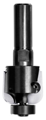 JSO (Unitec) Wendeplatten-Halbhohlkehlfräser mit Radius 5 mm, massivem 12 mm Schaft und 16 mm Anlauflager.