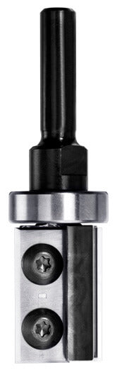 JSO Wendeplatten-Bündigfräser 22mm mit schaftseitigem Kugellager oben und 8mm Schaft – Massiver Kantenfräser für Profis