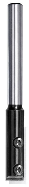 JSO Wendeplatten-Nutfräser aus hochfestem Stahl mit montiertem Hartmetall-Wendemesser und einem präzisen 8 mm Schaft.