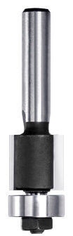 JSO HW Bündigfräser 12,7mm mit 6mm Schaft und stirnseitigem Kugellager – Kantenfräser für Oberfräsen
