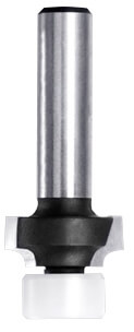 Produktansicht JSO Abrundfräser Radius 3 mm Hartmetall mit 6 mm Schaft und materialschonendem 12 mm Kunststoff-Anlauflager.