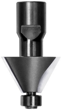 JSO Hartmetall-Fasefräser 30 Grad mit 12,7 mm Anlauflager, Ø 34 mm und M10 Innengewinde-Aufnahme.