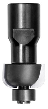 JSO HW-bestückter Halbhohlkehlfräser mit Radius 5 mm, massiver M12-Innengewinde-Aufnahme und kugelgelagertem Anlauflager.