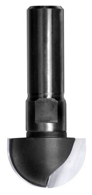 JSO HW-bestückter Hohlkehlfräser, Radius 12,7 mm, 25,4 mm Durchmesser mit stabilem 12 mm Schaft.