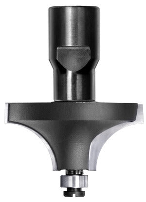JSO Viertelstabfräser mit Hartmetall-Schneiden, Radius 15 mm, M10 Innengewinde-Aufnahme und 9 mm Anlauf-Kugellager.