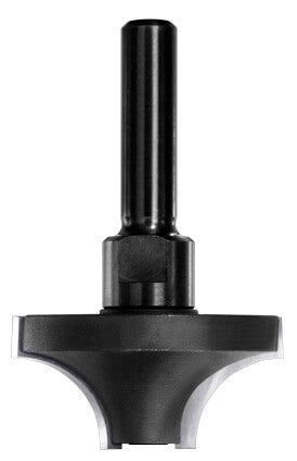 JSO Viertelstabfräser Radius 12,7 mm mit Hartmetallschneiden, 6 mm Schaft, massive Ausführung ohne Anlauflager für CNC und stationäre Oberfräsen.
