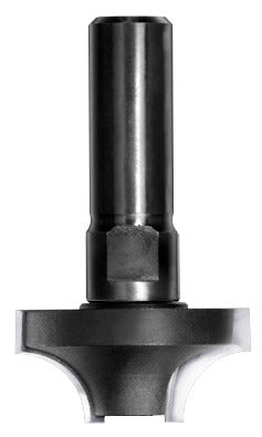 JSO Viertelstabfräser Radius 9,5 mm mit Hartmetallschneiden, massivem 12 mm Schaft, Ausführung ohne Anlauflager für CNC-Maschinen und schwere Oberfräsen.