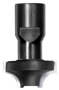 JSO Viertelstabfräser Radius 8 mm mit Hartmetallschneiden und M10 Innengewinde-Aufnahme, Ausführung ohne Anlauflager für stationäre Fräsmaschinen.