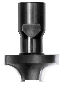 JSO Viertelstabfräser Radius 9,5 mm mit Hartmetallschneiden und M10 Innengewinde-Aufnahme, Ausführung ohne Anlauflager für stationäre Fräsmaschinen.