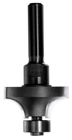 JSO Hartmetall Abrundfräser Radius 9,5 mm mit montiertem 14 mm Anlauflager und 6 mm Schaft.