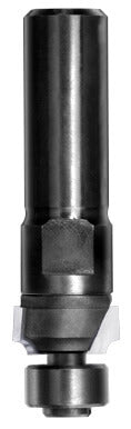 JSO Hartmetall Abrundfräser Radius 2 mm mit montiertem 12 mm Anlauflager und stabilem 12 mm Schaft.