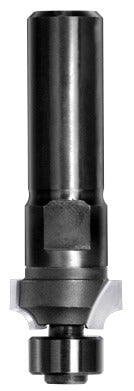 JSO Hartmetall Abrundfräser Radius 3 mm mit montiertem 12 mm Anlauflager und massivem 12 mm Schaft.