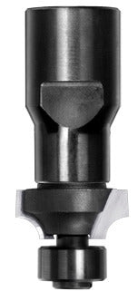 JSO Hartmetall Abrundfräser Radius 4 mm mit montiertem 12 mm Anlauflager und M12 Innengewinde-Aufnahme.