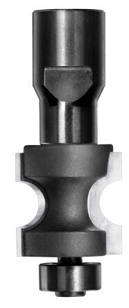 Professioneller JSO Halbstabfräser mit HW-Schneiden, M10-Innengewinde-Aufnahme und kugelgelagertem 14 mm Anlauflager.