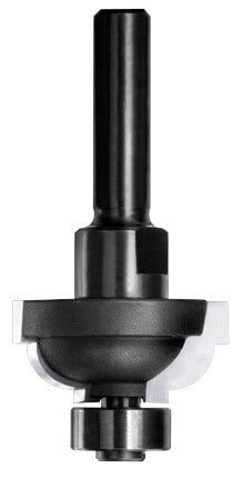 JSO Karnis-Profilfräser mit Hartmetall-Schneiden, 8 mm Schaft und integriertem 14 mm Anlauflager für die präzise Kantenbearbeitung.