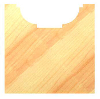 Detailansicht einer kombinierten Profil-Falz-Fräsung an einem massiven Gesims – zeigt das elegante Lichtspiel des 9,5 mm Radius.
