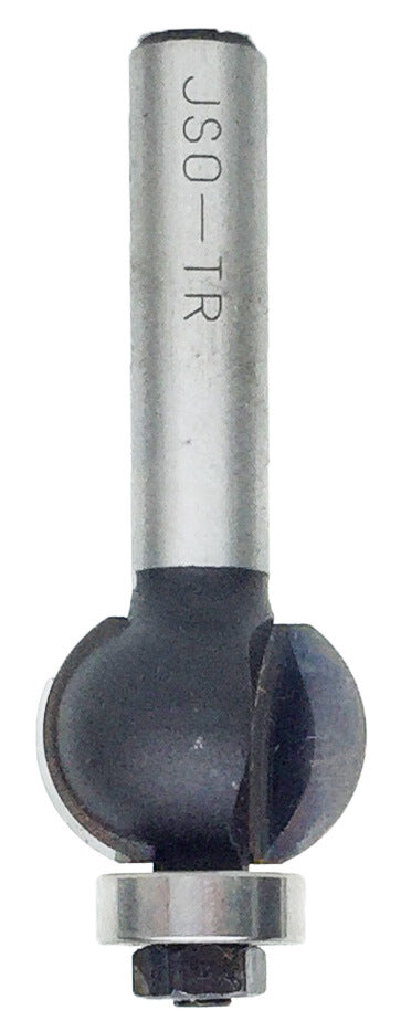 JSO HW-bestückter Kugelfräser mit Radius 8 mm, Schaft 8 mm und kugelgelagertem Anlauflager an der Spitze.
