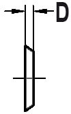 Detaildarstellung der zweiseitigen 45°-Profilierung zur Veranschaulichung der doppelten Nutzung der 30 mm HW-Platte im Werkzeugträger.