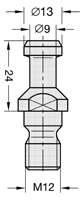 JSO SK 30 Spannzangenfutter mit Anzugschraube Nr. 1 beim stabilen Fräseinsatz auf einer CNC-Holzbearbeitungsmaschine im Holzfräsershop.