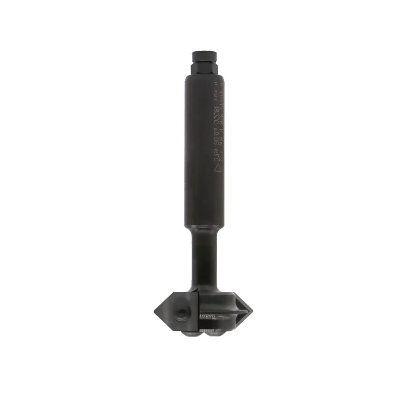 JSO CNC-Kombifräser für Radien und Fasen mit mechanisch geklemmten 45°-Hartmetall-Wendemessern (HW), zweischneidiger Z=2 Geometrie, 40 mm Außendurchmesser und zylindrischem 16 mm Schaft.