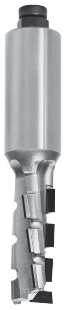 JSO Dianorm-DUO Diamant-Nutfräser DP mit Linkslauf, 20 mm Durchmesser, 40 mm Nutzlänge, Z=1+1 Schneiden und massivem 25 mm Schaft.