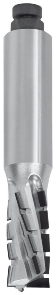 JSO Dianorm-TRIO Diamant-Nutfräser DP mit Rechtslauf, 25 mm Durchmesser, 70 mm Nutzlänge, Z=3 Volldiamant-Schneiden und massivem 25 mm Schaft.