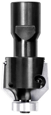 Unitec Wendeplatten-Fasefräser 45 Grad mit 16 mm Anlauflager, Ø 26 mm und M12 Innengewinde-Aufnahme.