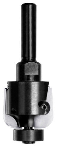 JSO (Unitec) Wendeplatten-Halbhohlkehlfräser mit Radius 5 mm, stabilem 8 mm Schaft und 16 mm Anlauflager.