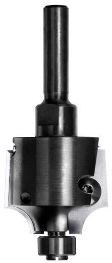 JSO (Unitec) Wendeplatten-Viertelstabfräser mit HW-Wechselmessern, Radius 6 mm, 8 mm Schaft und 16 mm Anlauflager.