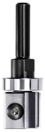 JSO Wendeplatten-Bündigfräser 22mm mit schaftseitigem Kugellager oben und 6mm Schaft – Kantenfräser für Schablonen
