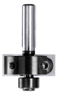 JSO Wendeplatten-Falzfräser Ø 30 mm mit 10,5 mm Falztiefe, Anlauflager und 6 mm Schaft.
