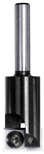 JSO Wendeplatten-Nutfräser aus hochfestem Stahl mit zwei montierten Hartmetall-Wendemessern und einem präzisen 8 mm Schaft.