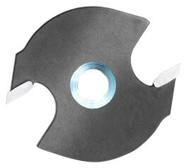 Angesenkter JSO Scheibennutfräser HW mit 40 mm Durchmesser und 2 mm Schnittbreite – Ansicht der Senkung für versenkte Schraubmontage.