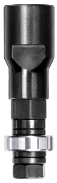 JSO Aufnahmedorn aus Stahl mit M12-Innengewinde-Anschluss, integriertem 16-mm-Kugellager, Mutter und Distanzringen für Scheibennutfräser mit 8 mm Bohrung.