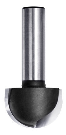 JSO HW-bestückter Hohlkehlfräser, großer Radius 15 mm, 30 mm Durchmesser und massiver 12 mm Schaft.