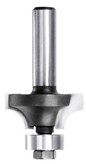 Produktansicht JSO Abrundfräser Radius 6,35 mm Hartmetall mit 6 mm Schaftaufnahme und montiertem 12,7 mm Anlauflager.