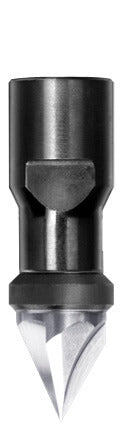 JSO Vollhartmetall V-Nutfräser 60 Grad, Durchmesser 14 mm mit Aufnahme Innengewinde M10.
