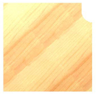 Nahaufnahme einer perfekt abgerundeten Massivholzkante mit 5 mm Radius, erstellt mit einem JSO Gewinde-Halbhohlkehlfräser.