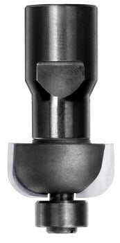JSO HW-bestückter Halbhohlkehlfräser mit Radius 6,35 mm, M10-Innengewinde und kugelgelagertem Anlauflager.