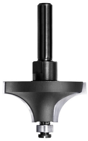 JSO Viertelstabfräser mit massiven Hartmetall-Schneiden, 15 mm Radius, 6 mm Schaft und 9 mm Anlauf-Kugellager.