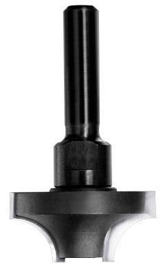 JSO Viertelstabfräser Radius 9,5 mm mit Hartmetallschneiden, robustem 8 mm Schaft, Ausführung ohne Anlauflager für CNC-Maschinen und Oberfräsen.