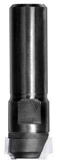 JSO Viertelstabfräser Radius 2 mm mit Hartmetallschneiden, massivem 12 mm Schaft, Ausführung ohne Anlauflager für CNC-Maschinen und schwere Oberfräsen.