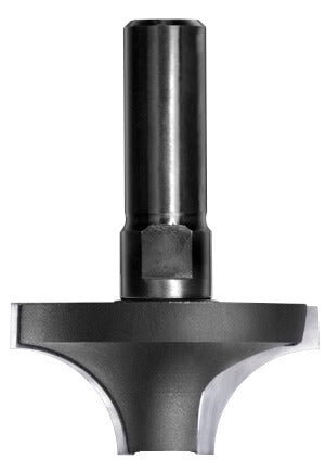 JSO Viertelstabfräser Radius 15 mm mit Hartmetallschneiden, massivem 12 mm Schaft, Ausführung ohne Anlauflager für industrielle CNC-Anlagen und stationäre Fräsen.