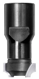 JSO Viertelstabfräser Radius 3 mm mit Hartmetallschneiden und M10 Innengewinde-Aufnahme, Ausführung ohne Anlauflager für stationäre Fräsmaschinen.
