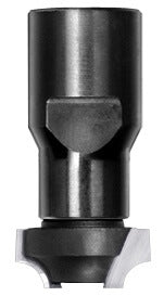 JSO Viertelstabfräser Radius 4 mm mit Hartmetallschneiden und M10 Innengewinde-Aufnahme, Ausführung ohne Anlauflager für stationäre Fräsmaschinen.
