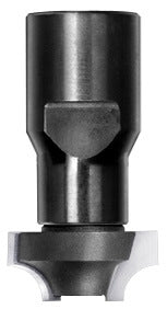 JSO Viertelstabfräser Radius 5 mm mit Hartmetallschneiden und stabiler M12 Innengewinde-Aufnahme, Ausführung ohne Anlauflager für den industriellen Einsatz.