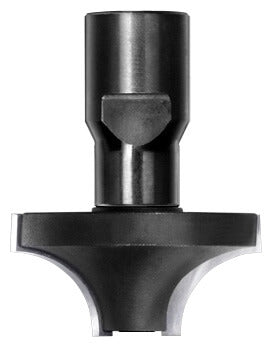 JSO Viertelstabfräser Radius 12,7 mm mit Hartmetallschneiden und M10 Innengewinde-Aufnahme, Ausführung ohne Anlauflager für industrielle Fräsmaschinen.