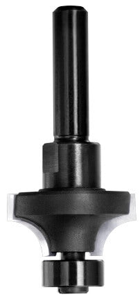 JSO Hartmetall Abrundfräser Radius 8 mm mit montiertem 14 mm Anlauflager und 6 mm Schaft.