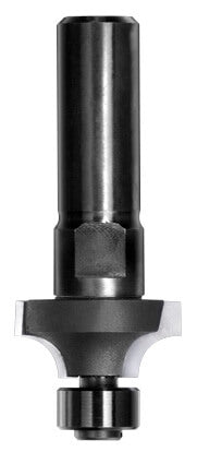 JSO Hartmetall Abrundfräser Radius 6,35 mm mit montiertem 12 mm Anlauflager und stabilem 12 mm Schaft.